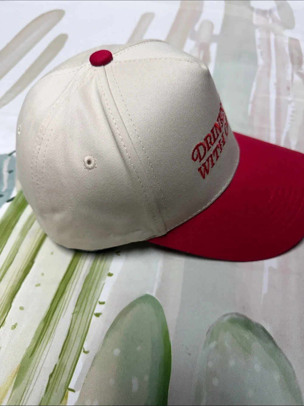 'Drinks Well With Others' Two-Tone Trucker Cap SnapBack unisex